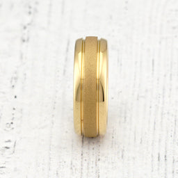 100S JEWELRY Engraved Personalized Tungsten Rings for Men Women Gold Wedding Band Sandblasted Finish Dome Edge Sizes 6-16
