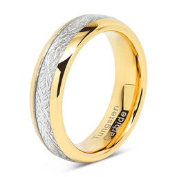 100S JEWELRY 6mm Mens & Womens Tungsten Carbide Ring Meteorite Inlay Wedding Band Size 4-13-100S JEWELRY-100S JEWELRY