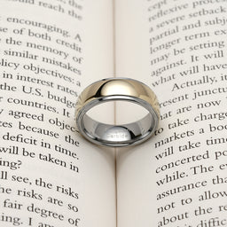 100S JEWELRY Tungsten Rings for Men Women Wedding Band Two Tones Gold Mirror Finish Sizes 6-16