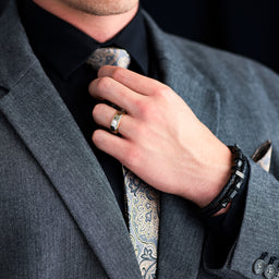 100S JEWELRY Tungsten Rings for Men Women Wedding Band Polished Facet Cut Gold Step Edge Sizes 6-16