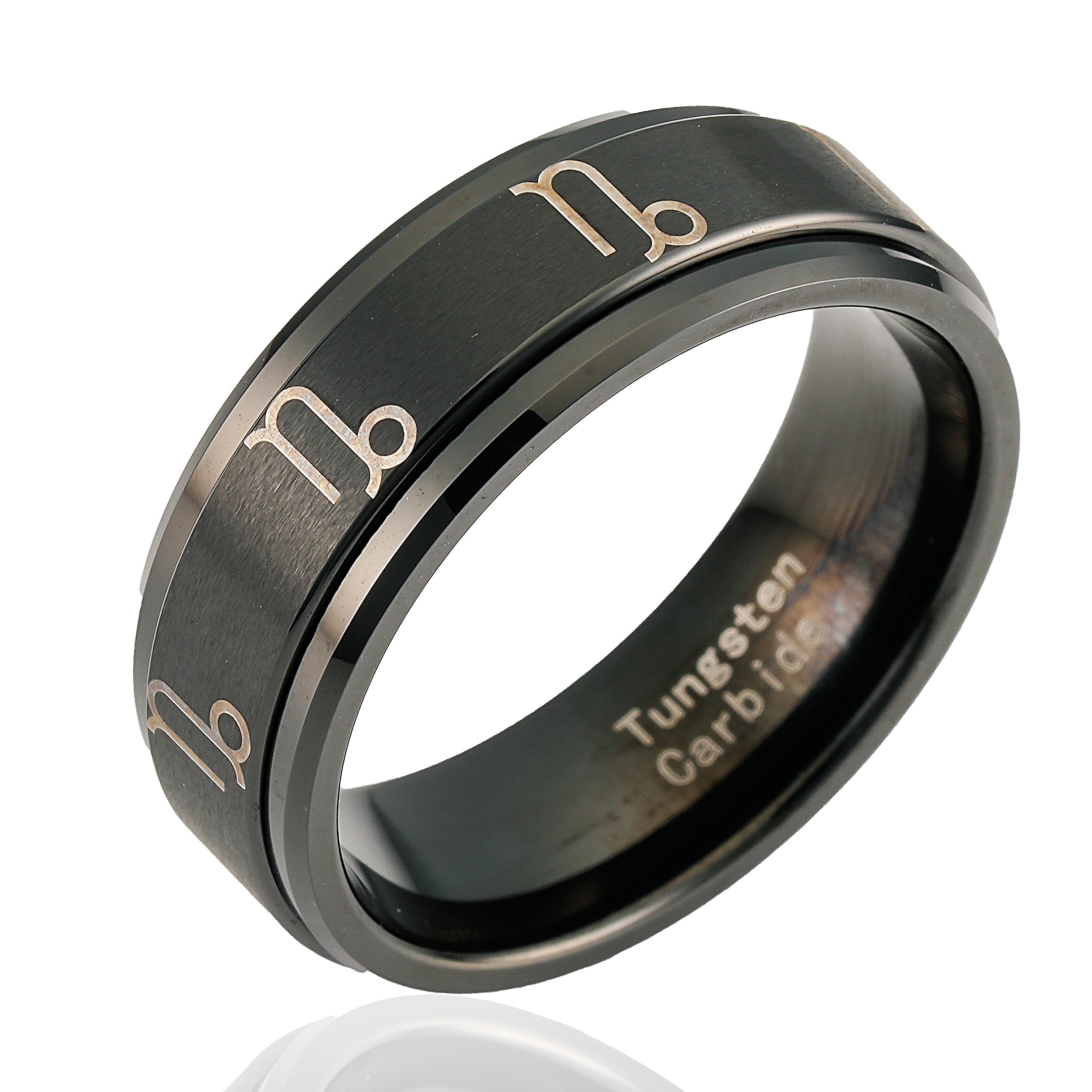 Black Celtic Wedding Ring Rose Gold Ring 8mm Viking Ring Mens Wedding –  Pillar Styles