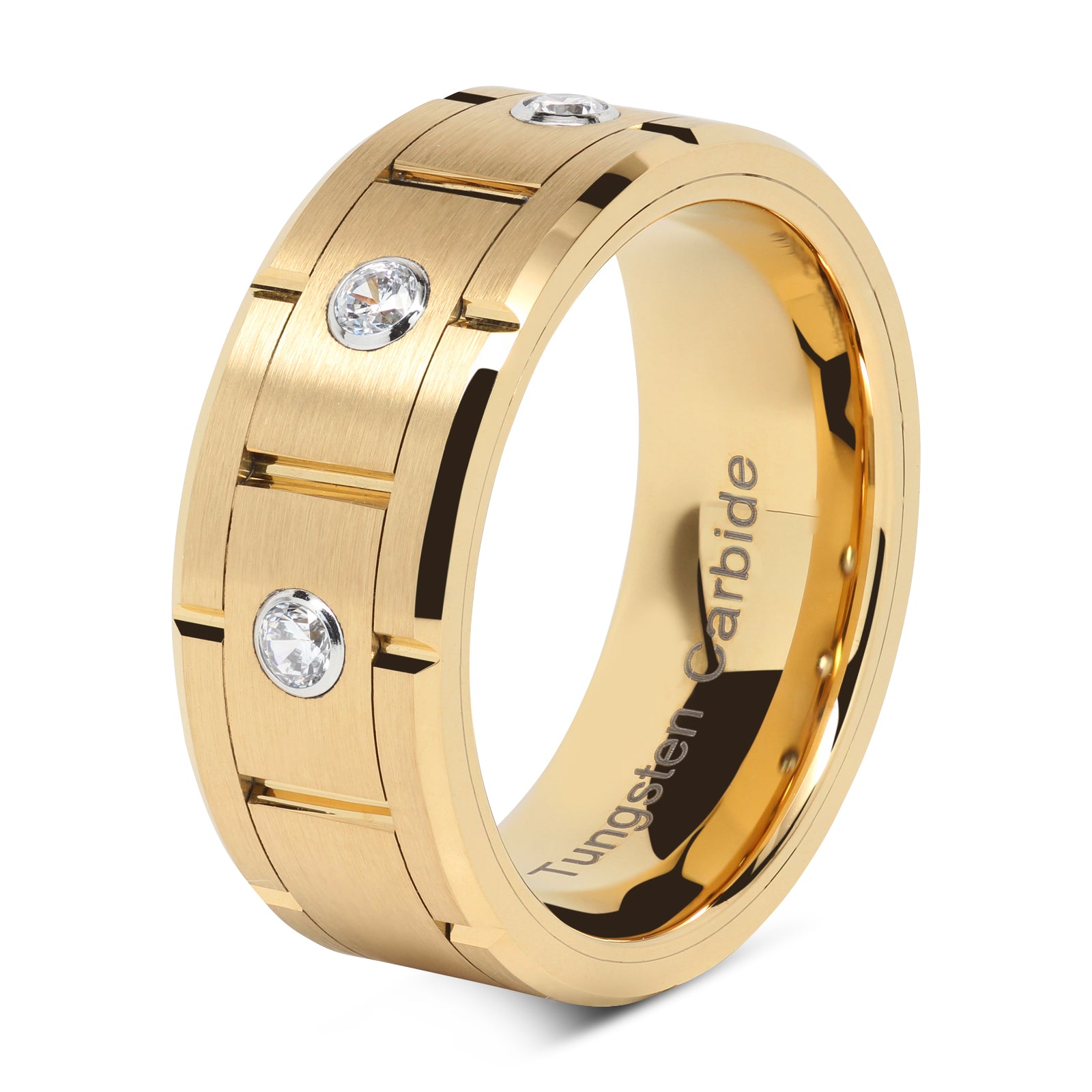 Mens gold cubic zirconia rings shop