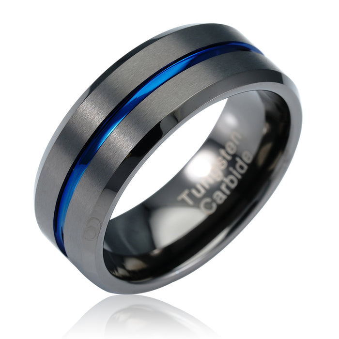 Men's Prism Faceted Tungsten Rings - Clean Polished - Forever Metals